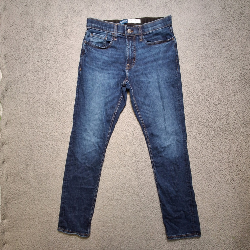 Old Navy Jeans Men 30x32 (actual 31x29) Blue Slim Fit 360 Stretch Go-Recycled